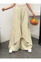 Women's Tensel Modal Fabric Wide Leg Palazzo Trousers with Cape 9069 - 7