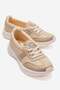 Women's Linen Sports Shoes Beige Beige Suede