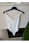 Lace Detailed Bodysuit - Ecru - 4