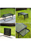 Folding Garden Table Desk Adjustable Height With Handle Lightweight and Portable Camping Outdoor Table for Picnic Table,Beach - 3