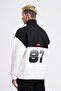 Men's Yoke Detail Sweatshirt Ecru-Black - 4