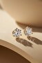 Vion Zircon Stone Minimal Earrings - 2