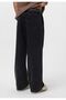 Belt Detailed Striped Baggy Jeans - 5
