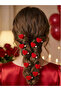 Pack of 10 - Red Heart Hair Clips