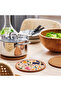 Cat Design Cork Trivet Pot Pan Mat 19cm Diameter 1cm Thickness - 3