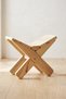 Şanlıurfa Handmade Solid Wood Stool Lectern |   Natural Wood Seat |   Decorative and Durable
