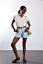 Cream Polo Collar Mercerized Knitwear 261057 - 3