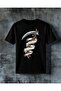 Love Life Death Gold Design Printed Oversize T-Shirt