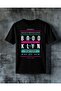 New York City Abstract Design Printed Oversize T-Shirt