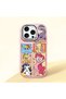 Pink Silicone Case Compatible with iPhone 16 Pro Max with Shock-Absorbing Camera Protections