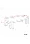 Rectangular Coffee Table Wood - 3