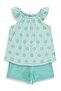 Floral 2-5 Years Old Set - Green