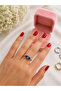 Elegant Evil Eye Detailed Adjustable Silver Color Women's Ring - 2