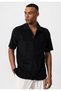 Textured men's short sleeve shirt - 2