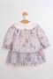 My Little One's Cicileri Baby Collar Flower Embroidered Spring Dress for Girls - Blue - 2
