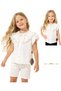 Girl's Scallop Detailed Balloon Sleeve Shirt 2-5 Years Old - 3