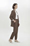 Classic Mink Suit with Shawl Collar and Pocket Detail 1103 - 2