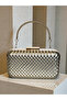 Gold Embossed Leather Women's Evening Dress Bag Wedding Engagement Graduation - 3