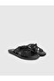 Allegra Genuine Leather Black Women's Slippers