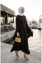 Plus Size Vest Dress Double Set 6370-06 Brown