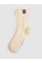 Women's Ecru Socks 50324437-Vr019 - 3