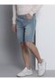 Men Blue Slim Fit Ombre Denim Shorts - 2