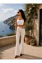 Women's Spanish-Style High Waist Power Lycra Shape-Up Denim Pants