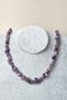 Certified Amethyst Crushed Stone Natural Stone Necklace