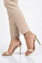 Beige Light Thin Heeled Women's Evening Dress Shoes 608402 Z - 2