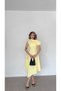 Asymmetrical Neck Midi Dress