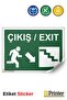 Exit / Exit Isg Warning Sign Sticker 35X50 cm