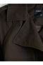 Nevavm Women's Double-Breasted Collared Belted Trench Coat - 7
