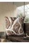 Natural Textured Decorative 2-Piece Throw Pillow Cover - Brown & Cream Melange Patterned Premium Woven Cover 45X45