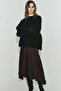 Satin twill skirt
