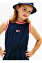 Navy Blue Girl's Patterned Dress Kg0Kg09109C1G - 5
