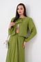 Pre-Tieded Jacquard Knitted Skirt Suit - 8