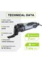 Oscillating Multi Tool 300 W, 7 Variable Speeds, 3° Oscillation Angle, Quick Change Blade System, 17 pcs Accessories Kit - 2