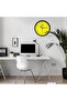 Clokify Nadi Al Wasl Wall Clock, 25 cm Analog, Silent Movement, Battery Operated, Design 2, Black Frame - 4
