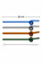 4 Colorful Heat-Resistant Glass Straws Set (Straw Brush Gift) - 2