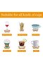 Silk Route - 12 Pcs Flower Cork Coaster for Drinks, Absorbent and Reusable Non-Slip Heat Resistant Coffee Coasters, 100% Natural Cork for Tabletop Protection Coasters, Kitchens, Work desks Coasters - 3
