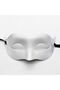 White Color Masquerade Costume Party Venetian Ball Mask - 2