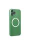 Apple iPhone 12 Pro Case Jack Magneticsafe Lens Silicone - Green - 2