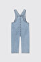 Baby Girl Blue Denim Salopet - 2