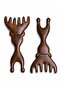 Wooden Meridian Acupressure Massage Comb At-149 Deer Patterned Multi-Purpose Massage Apparatus Comb - 4