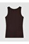 Brown U-Neck Women's Undershirt - 6