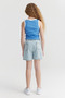 Girl's Square Pocket Denim Shorts - 5