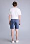 Regular Fit Elastic Waist Above Knee Mint Blue Shorts G7251Ax26Sm - 5