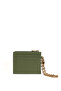 Genuine Leather Chain Women's Card Holder |   Liora 3237 Green - 4