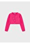 Girl's Mercerized Cardigan Pink