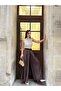 Women's Tencel Skirt-Looking Belted Pants